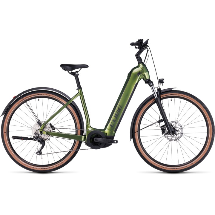 CUBE NURIDE HYBRID PRO 750 ALLROAD SHINYMOSS 2023| Accessoires et équipeme...
