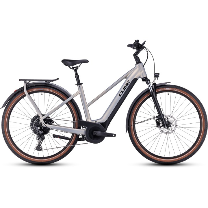 CUBE TOURING HYBRID PRO 625 PEARLYSILVER'N'BLACK 2023| Accessoires et équipeme...