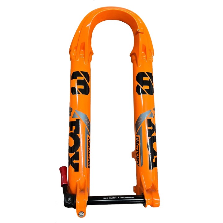 JAMBAGE FOURCHE FOX FACTORY 38 27.5" ORANGE | Accessoires et équipe...