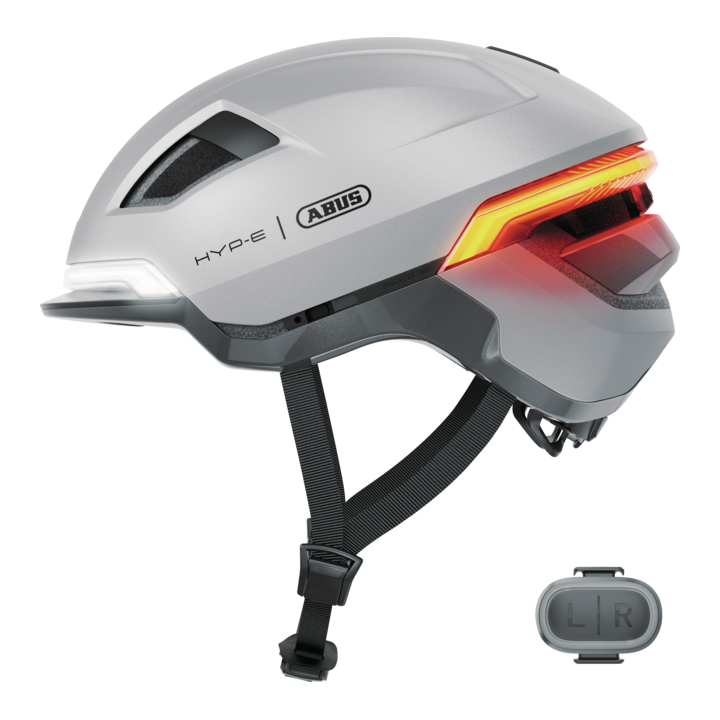 CASQUE ABUS HYP-E GLEAM SILVER| Accessoires et équipements pour vélo