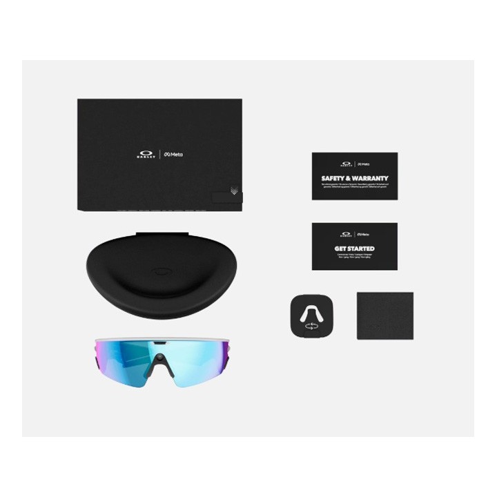 LUNETTES OAKLEY META VANGUARD WHITE PRIZM SAPPHIRE | Accessoires et équipements pour vélo