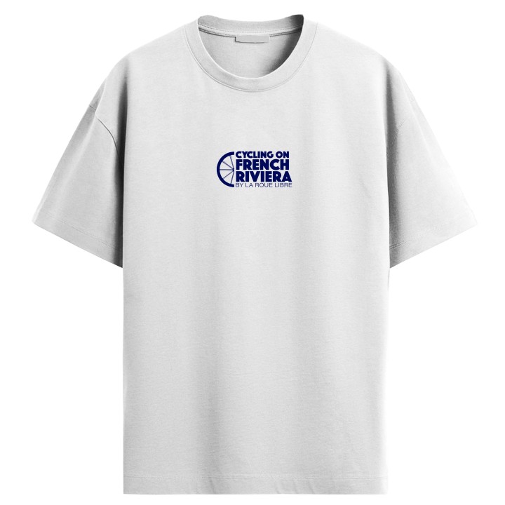 T-SHIRT VÉLO BLANC FRENCH RIVIERA BY LA ROUE LIBRE | Accessoires et équipement...