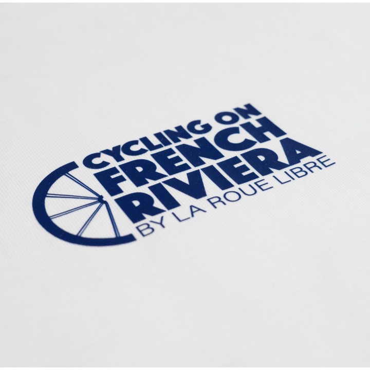 T-SHIRT VÉLO BLANC FRENCH RIVIERA BY LA ROUE LIBRE | Accessoires et équipement...
