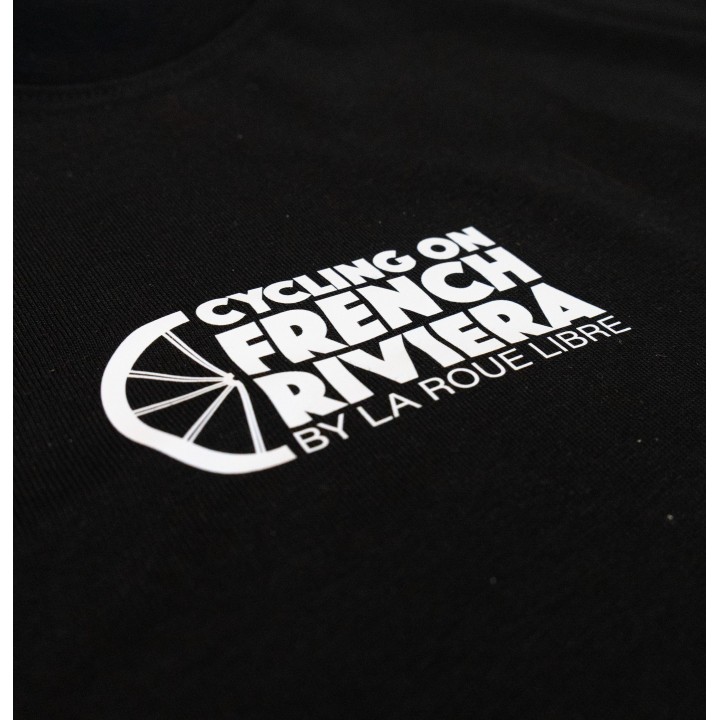 T-SHIRT VÉLO NOIR FRENCH RIVIERA BY LA ROUE LIBRE | Accessoires et équipement...