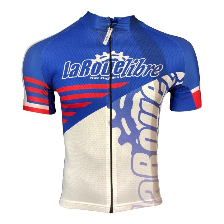 MAILLOT LA ROUE LIBRE BLEU/ROUGE